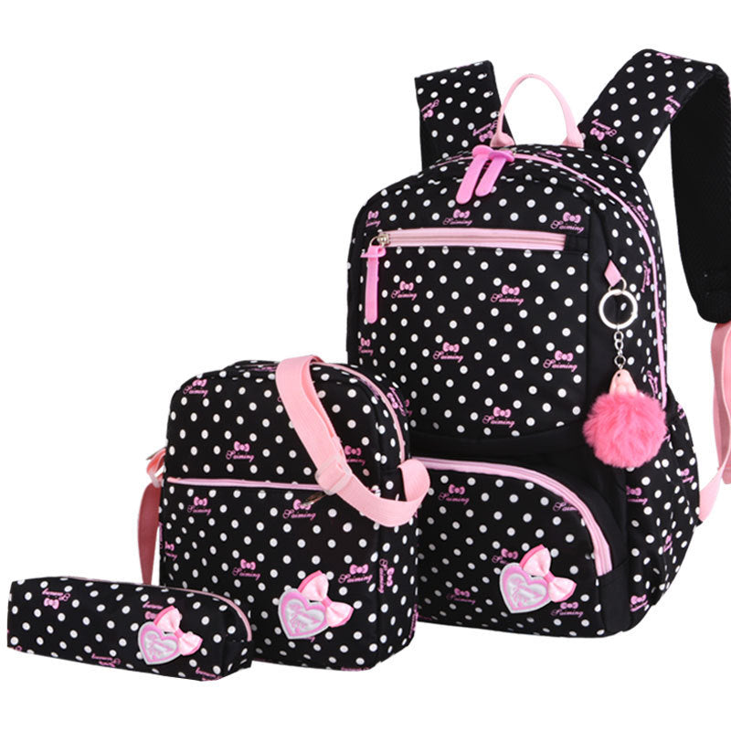 Korean princess style backpack with bags