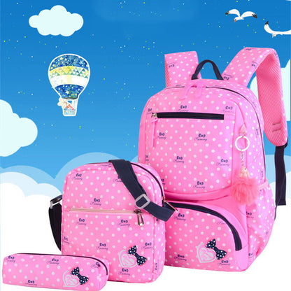 Korean princess style backpack with bags